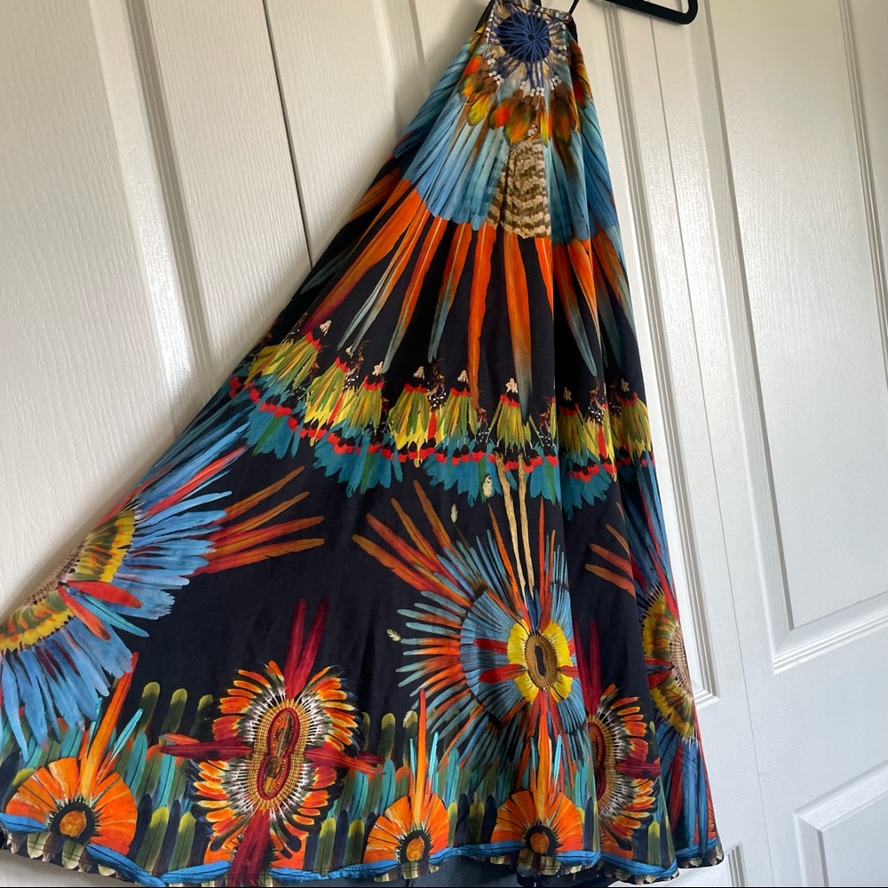 Jean Paul Gaultier Vintage Soleil Designer 1990s Printed Halter Dress - Picture 3 of 14